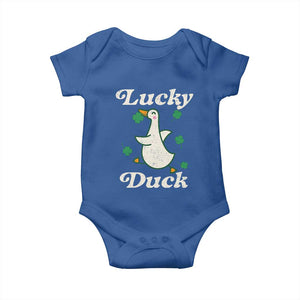 Lucky Duck Baby Onesie St Patricks Day Shamrock Irish TS10 Royal Blue Print Your Wear