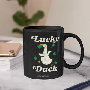 Lucky Duck Coffee Mug St Patricks Day Shamrock Irish TS10 Print Your Wear