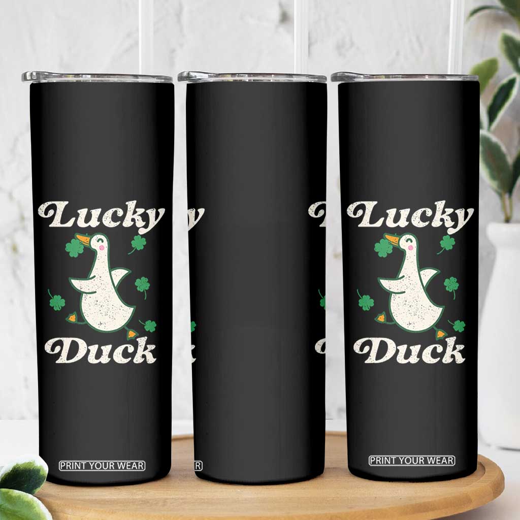 Lucky Duck Skinny Tumbler St Patricks Day Shamrock Irish TS10 Print Your Wear