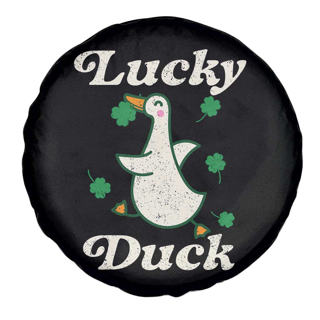 Lucky Duck Spare Tire Cover St Patricks Day Shamrock Irish TS10 Print Your Wear
