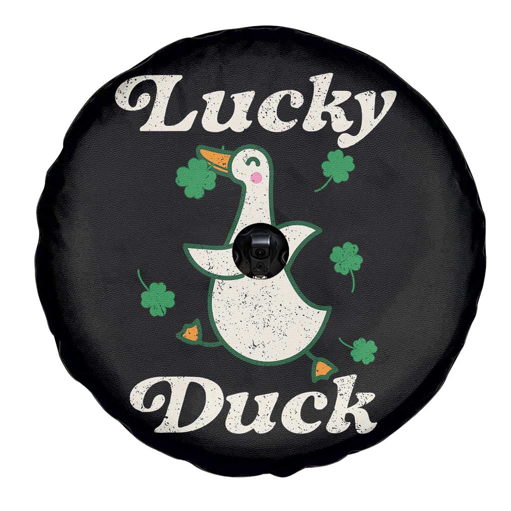 Lucky Duck Spare Tire Cover St Patricks Day Shamrock Irish TS10 Print Your Wear