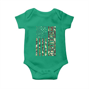 Wrestling American Flag Camo Wrestler Baby Onesie TS10 Irish Green Print Your Wear