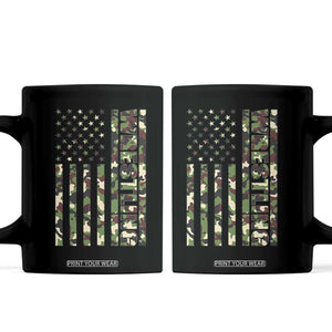 Wrestling American Flag Camo Wrestler Coffee Mug TS10 Black Print Your Wear