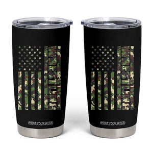 Wrestling American Flag Camo Wrestler Tumbler Cup TS10 Black Print Your Wear