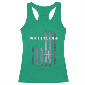 Christian Wrestling Racerback Tank Top Wrestler Faith Strength US USA Flag Christ Cross TS10 Irish Green Print Your Wear