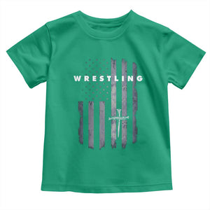 Christian Wrestling Toddler T Shirt Wrestler Faith Strength US USA Flag Christ Cross TS10 Irish Green Print Your Wear