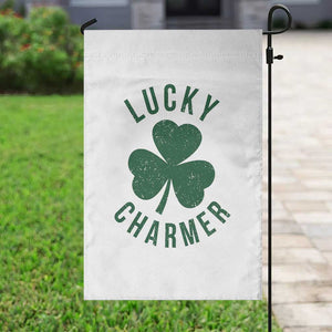 Funny Irish St Patricks Day Shamrock Garden Flag Lucky Charmer TS10 Print Your Wear