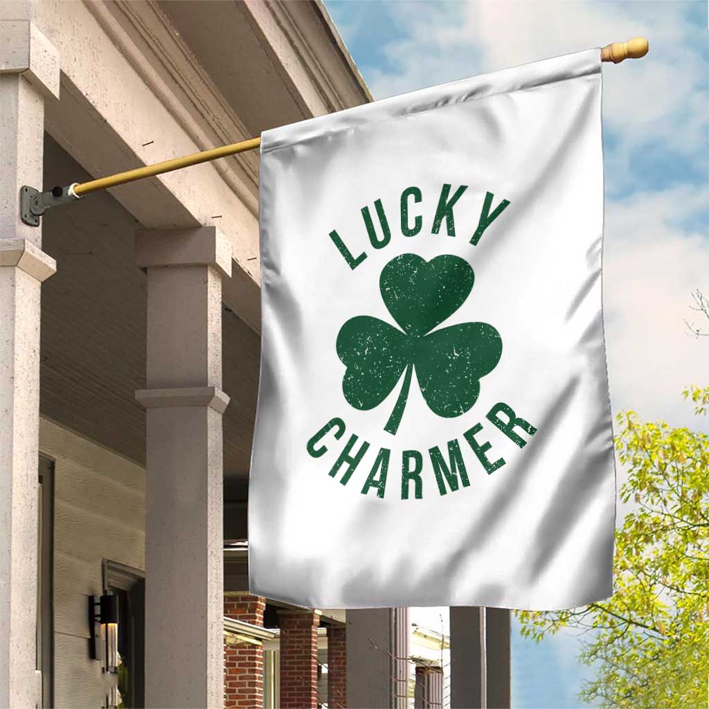 Funny Irish St Patricks Day Shamrock Garden Flag Lucky Charmer TS10 Print Your Wear