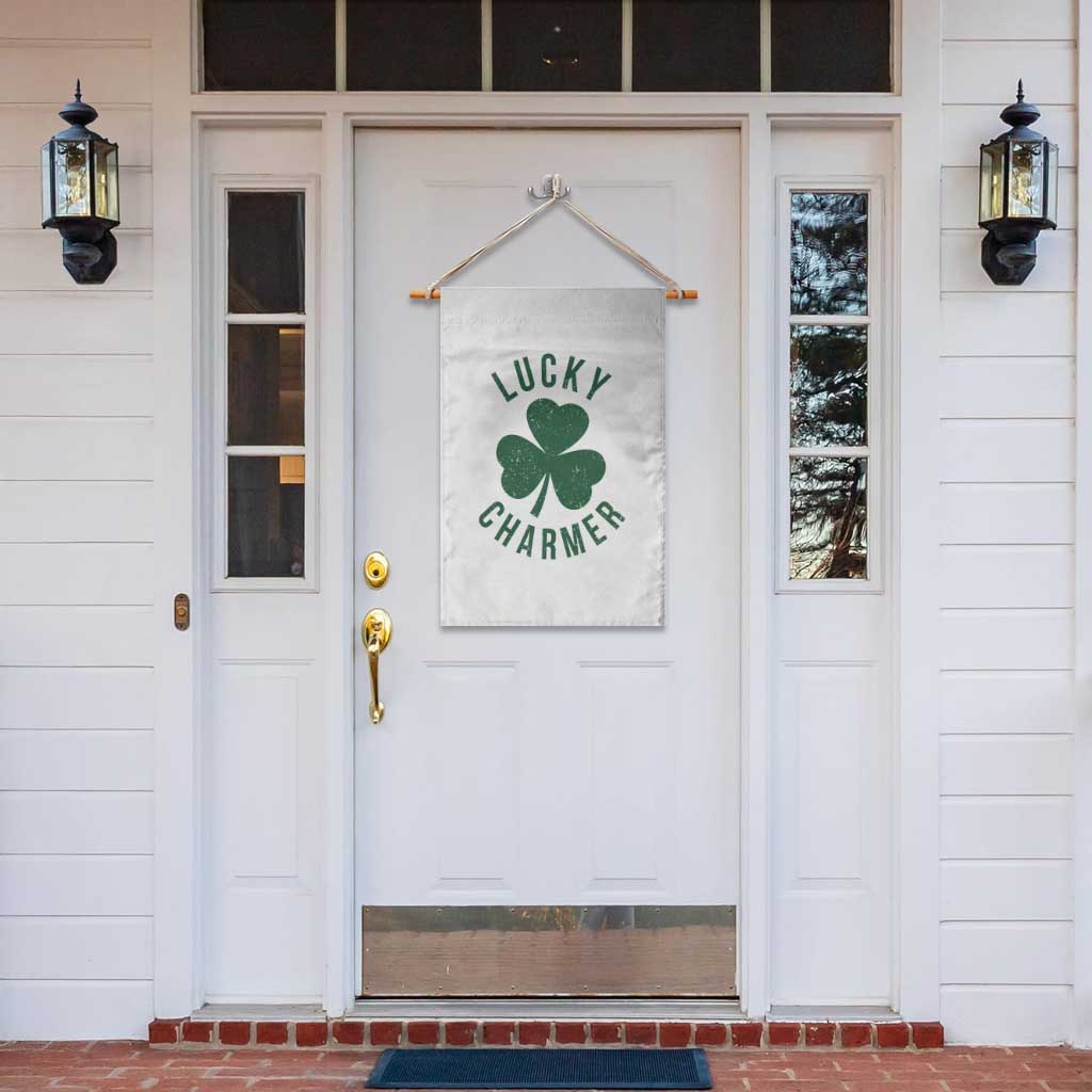 Funny Irish St Patricks Day Shamrock Garden Flag Lucky Charmer TS10 Print Your Wear