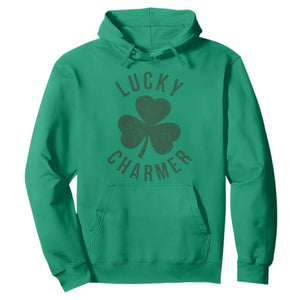 Funny Irish St Patricks Day Shamrock Hoodie Lucky Charmer TS10 Irish Green Print Your Wear