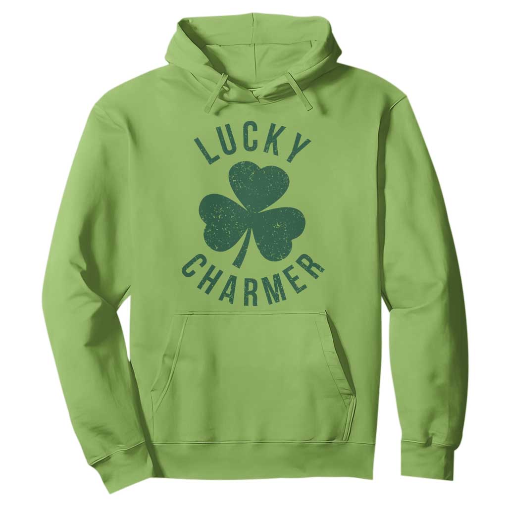 Funny Irish St Patricks Day Shamrock Hoodie Lucky Charmer TS10 Lime Print Your Wear