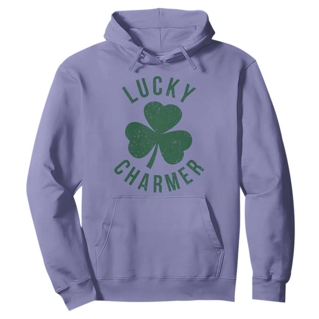Funny Irish St Patricks Day Shamrock Hoodie Lucky Charmer TS10 Violet Print Your Wear