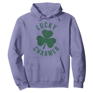 Funny Irish St Patricks Day Shamrock Hoodie Lucky Charmer TS10 Violet Print Your Wear