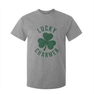 Funny Irish St Patricks Day Shamrock T Shirt For Kid Lucky Charmer TS10 Sport Gray Print Your Wear