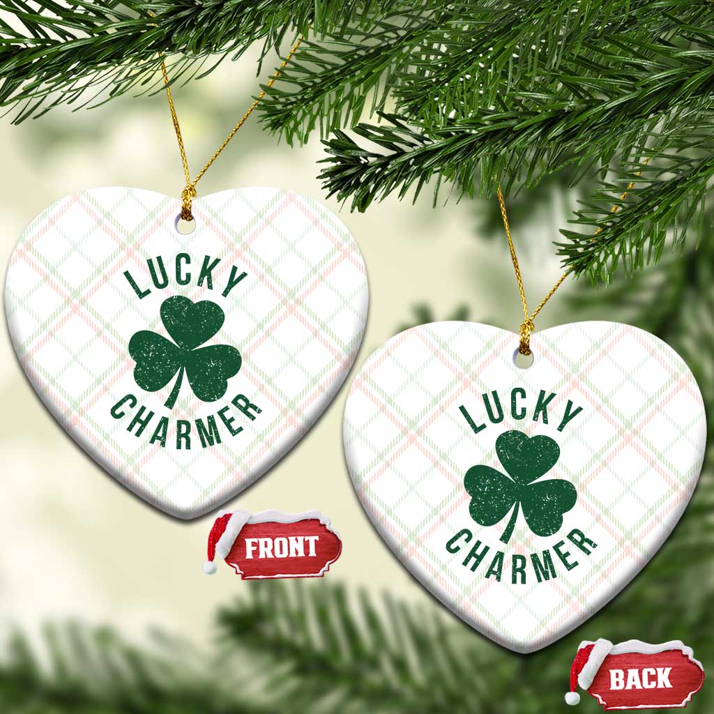 Funny Irish St Patricks Day Shamrock Ceramic Ornament Lucky Charmer TS10 Print Your Wear