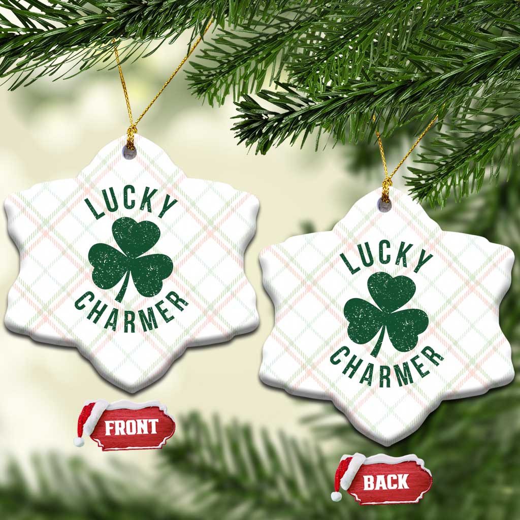 Funny Irish St Patricks Day Shamrock Ceramic Ornament Lucky Charmer TS10 Print Your Wear