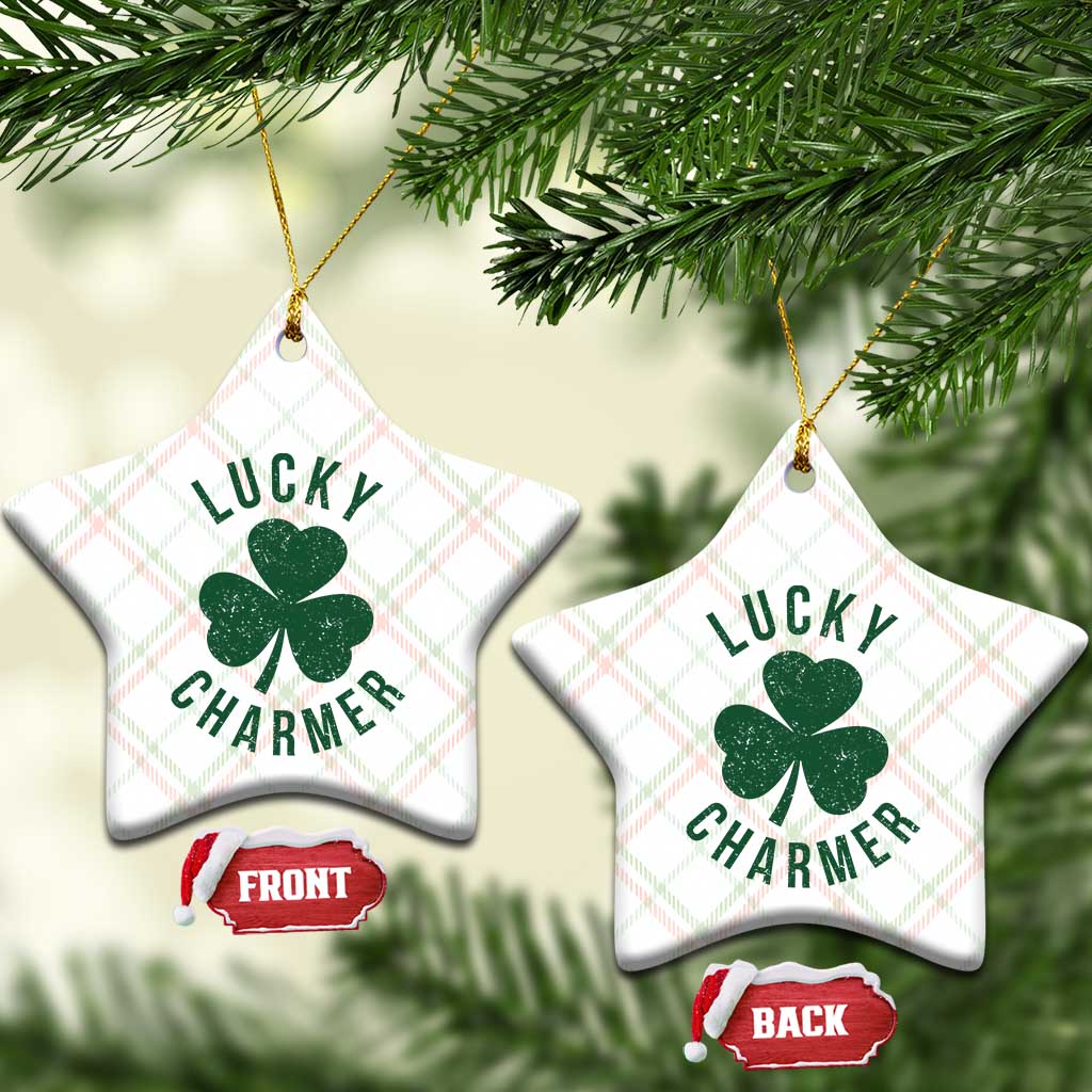 Funny Irish St Patricks Day Shamrock Ceramic Ornament Lucky Charmer TS10 Print Your Wear