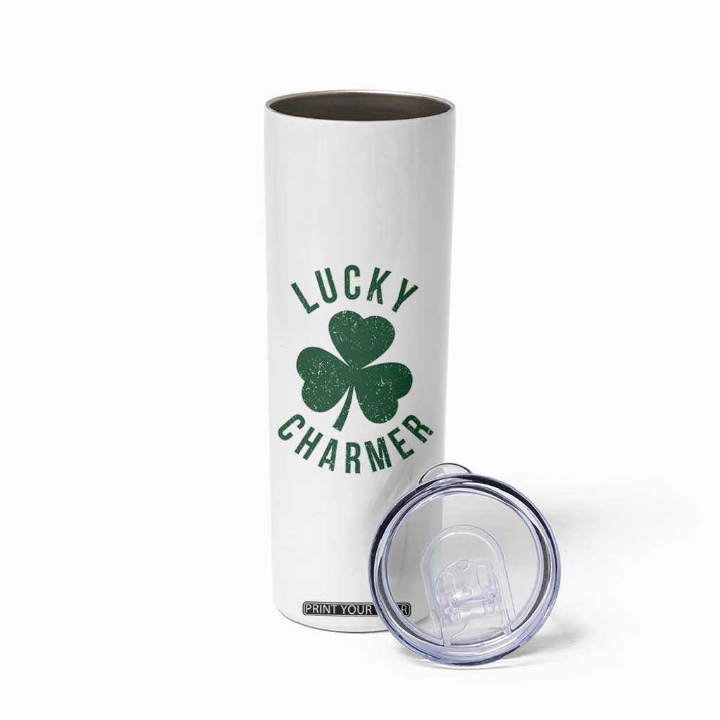Funny Irish St Patricks Day Shamrock Skinny Tumbler Lucky Charmer TS10 Print Your Wear