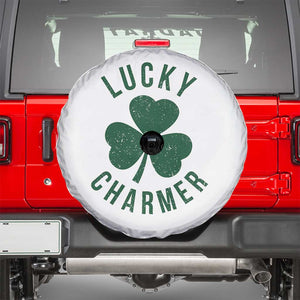 Funny Irish St Patricks Day Shamrock Spare Tire Cover Lucky Charmer TS10 White Print Your Wear