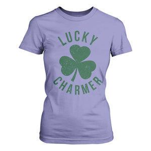Funny Irish St Patricks Day Shamrock T Shirt For Women Lucky Charmer TS10 Violet Print Your Wear