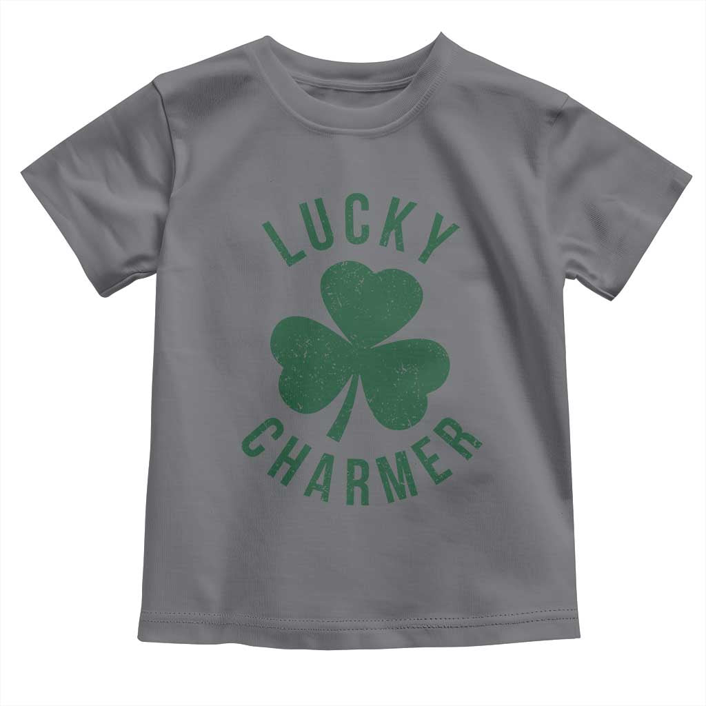 Funny Irish St Patricks Day Shamrock Toddler T Shirt Lucky Charmer TS10 Charcoal Print Your Wear