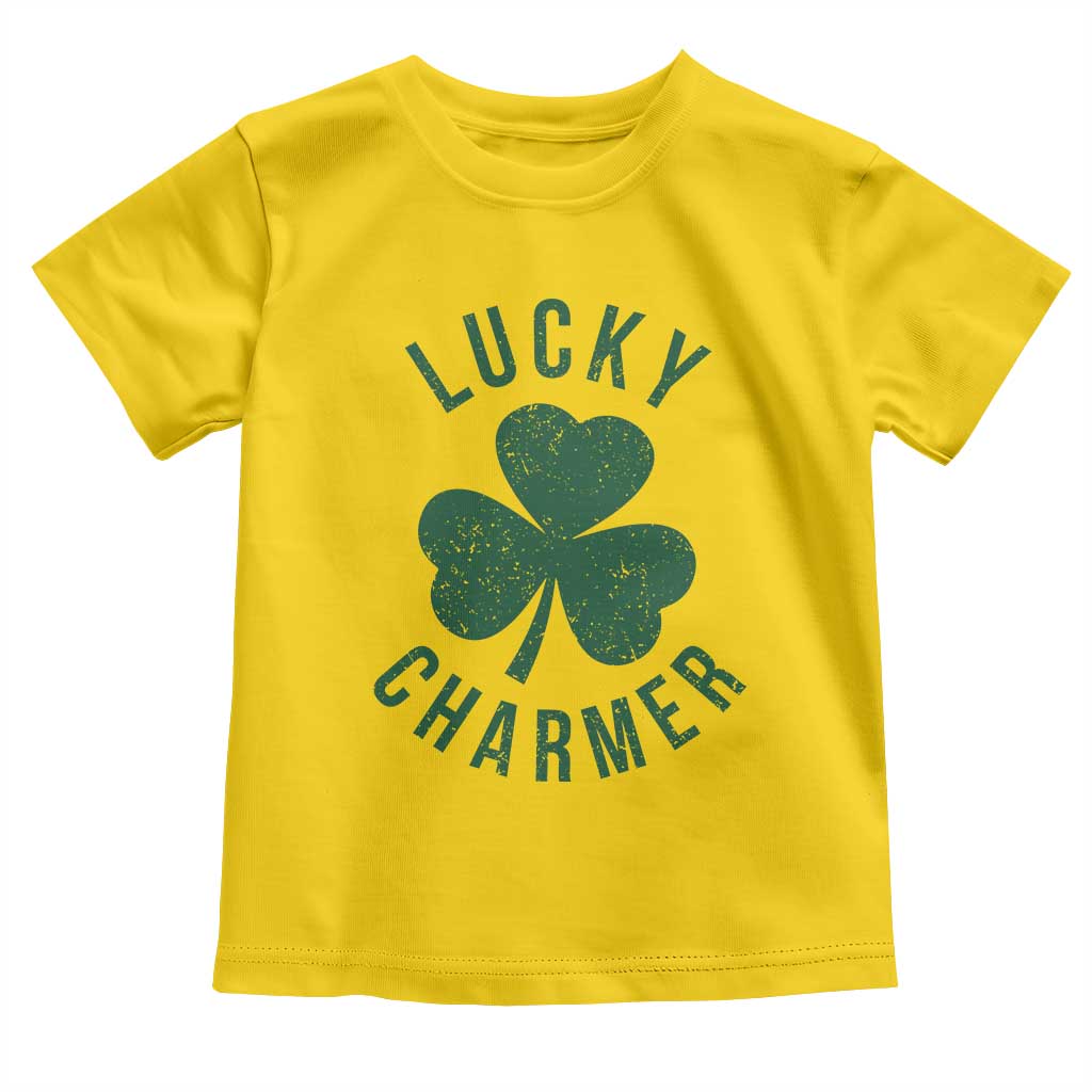 Funny Irish St Patricks Day Shamrock Toddler T Shirt Lucky Charmer TS10 Daisy Print Your Wear