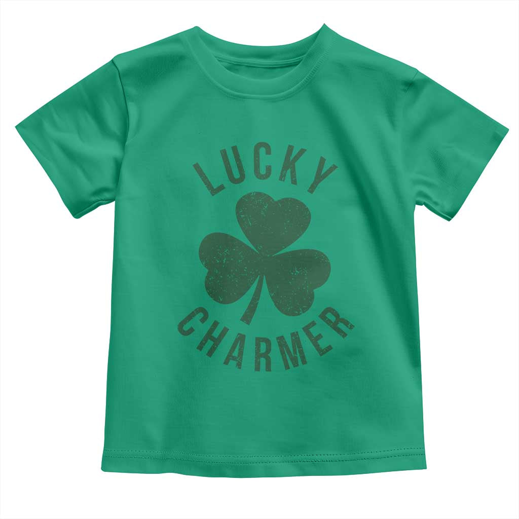 Funny Irish St Patricks Day Shamrock Toddler T Shirt Lucky Charmer TS10 Irish Green Print Your Wear