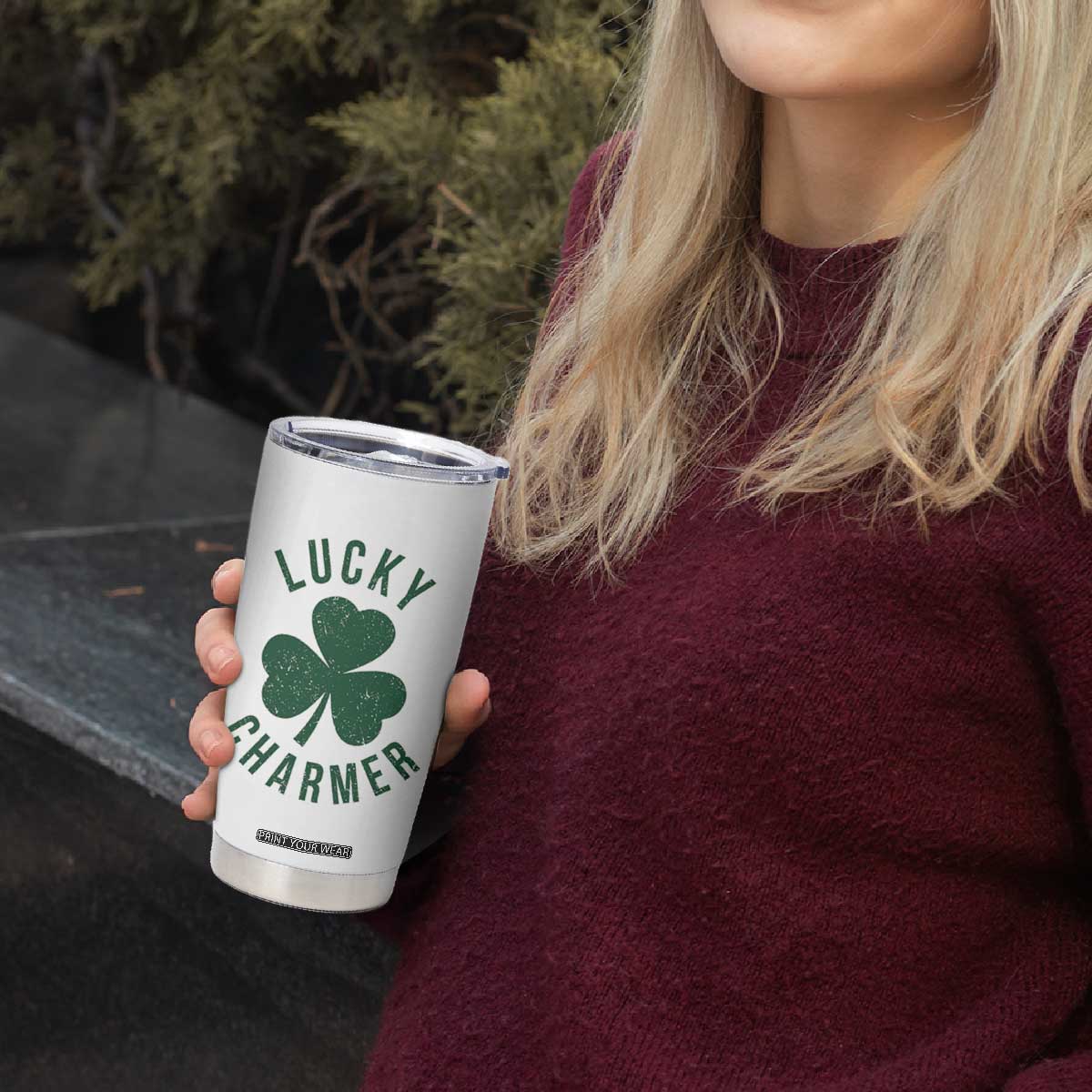 Funny Irish St Patricks Day Shamrock Tumbler Cup Lucky Charmer TS10 Print Your Wear