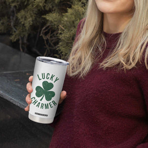 Funny Irish St Patricks Day Shamrock Tumbler Cup Lucky Charmer TS10 Print Your Wear