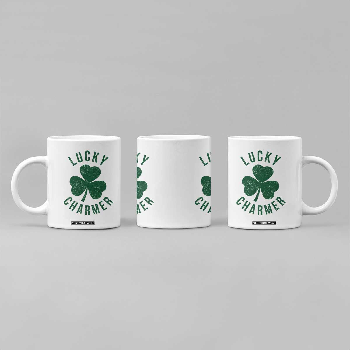 Funny Irish St Patricks Day Shamrock Coffee Mug Lucky Charmer TS10 Print Your Wear