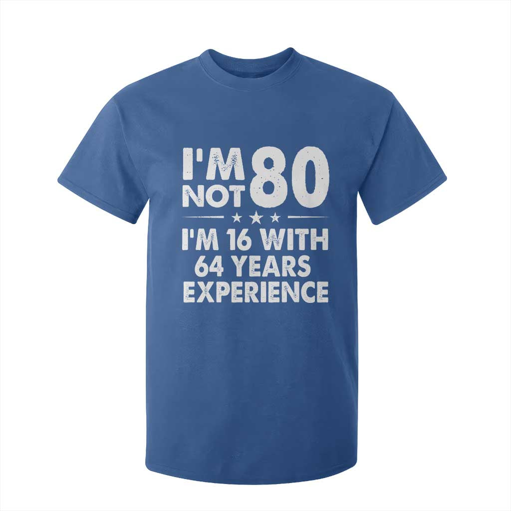 80th Birthday T Shirt For Kid Funny Saying Retro Vintage 80 Year Old Gift TS10 Royal Blue Print Your Wear