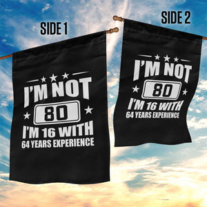 80th Birthday Garden Flag Funny Saying 80 Year Old Gift TS10 Print Your Wear