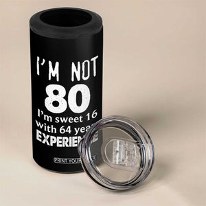 80th Birthday 4 in 1 Can Cooler Tumbler Funny 80 Year Old Gift TS10 Print Your Wear