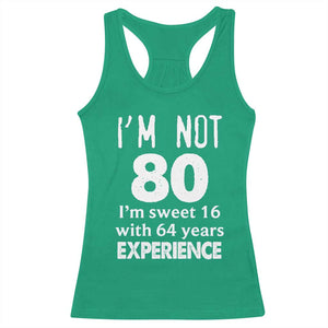 80th Birthday Racerback Tank Top Funny 80 Year Old Gift TS10 Irish Green Print Your Wear