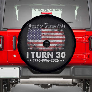 America Turns 250 I Turn 30 Spare Tire Cover Vintage 1996 30th Birthday 250th Anniversary USA 30 Year Old Gift