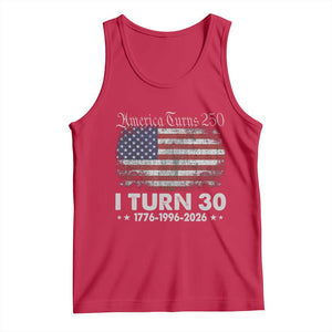 America Turns 250 I Turn 30 Tank Top Vintage 1996 30th Birthday 250th Anniversary USA 30 Year Old Gift