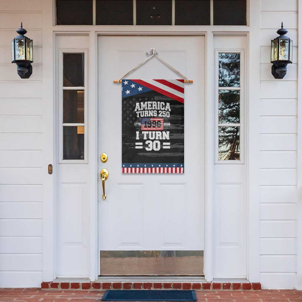 America Turns 250 I Turn 30 Patriotic Garden Flag Vintage 1996 30th Birthday 250th Anniversary USA Flag 30 Year Old Gift