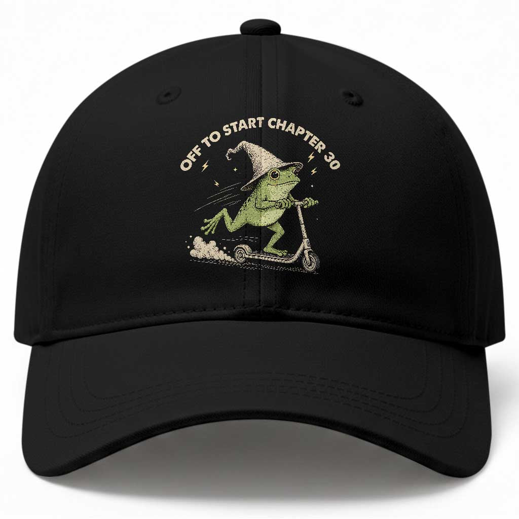 30th Birthday Frog Baseball Cap Off To Start Chapter 30 TS10 Print Your Wear