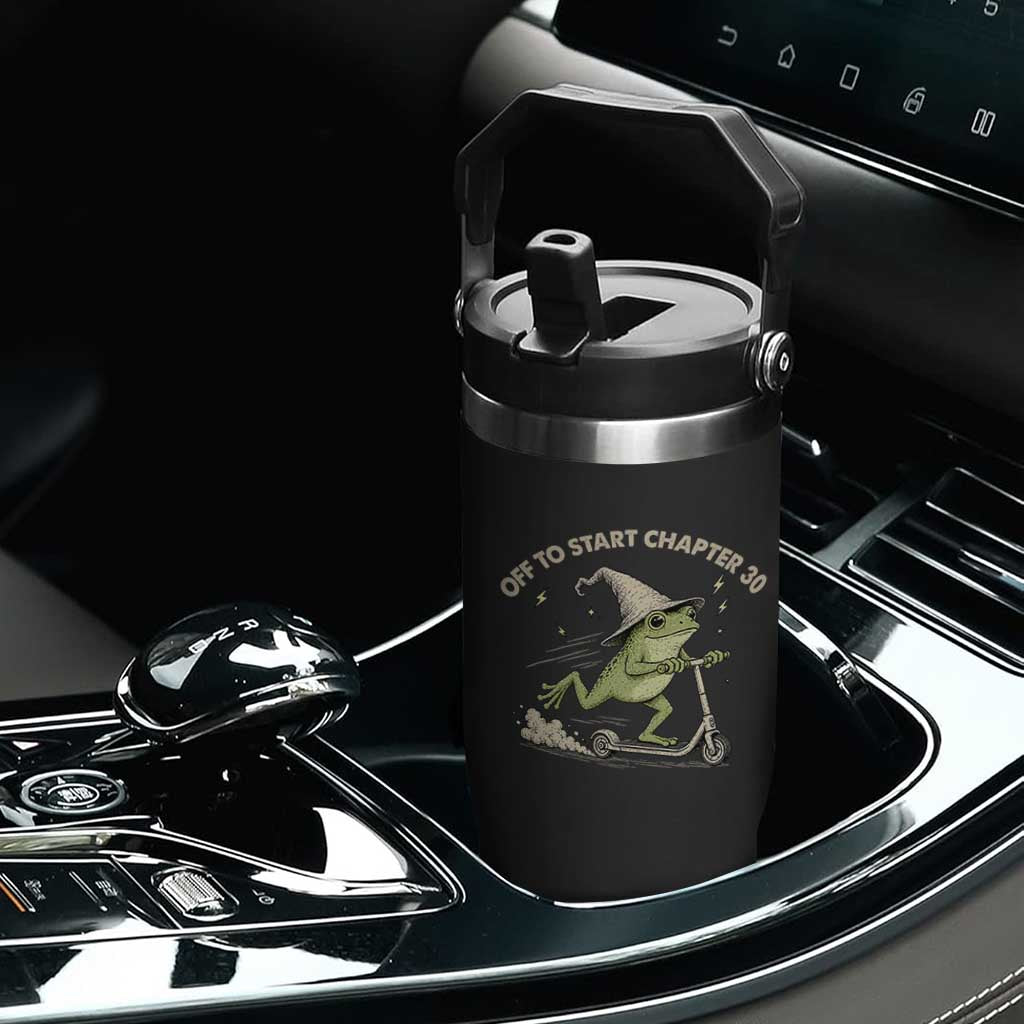 30th Birthday Frog Flip Straw Tumbler Off To Start Chapter 30 TS10 Print Your Wear