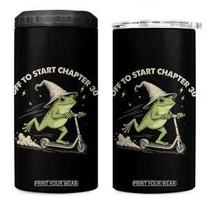 30th Birthday Frog 4 in 1 Can Cooler Tumbler Off To Start Chapter 30 TS10 One Size: 16 oz Black Print Your Wear