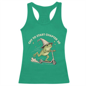 30th Birthday Frog Racerback Tank Top Off To Start Chapter 30 TS10 Irish Green Print Your Wear