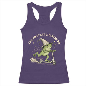 30th Birthday Frog Racerback Tank Top Off To Start Chapter 30 TS10 Purple Print Your Wear