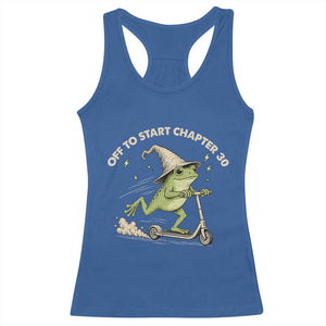 30th Birthday Frog Racerback Tank Top Off To Start Chapter 30 TS10 Royal Blue Print Your Wear