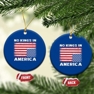 Snarky No Kings In America Ceramic Ornament 86 47 No Faux King Way US Flag Upside Down TS10 1pc Blue Print Your Wear