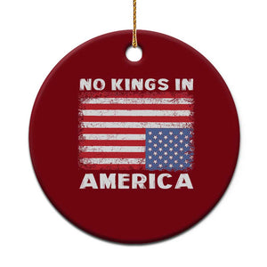 Snarky No Kings In America Ceramic Ornament 86 47 No Faux King Way US Flag Upside Down TS10 1pc Red Print Your Wear