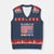 Snarky No Kings In America V-Neck Knit Sweater Vest 86 47 No Faux King Way US Flag Upside Down TS10 Navy Red Print Your Wear