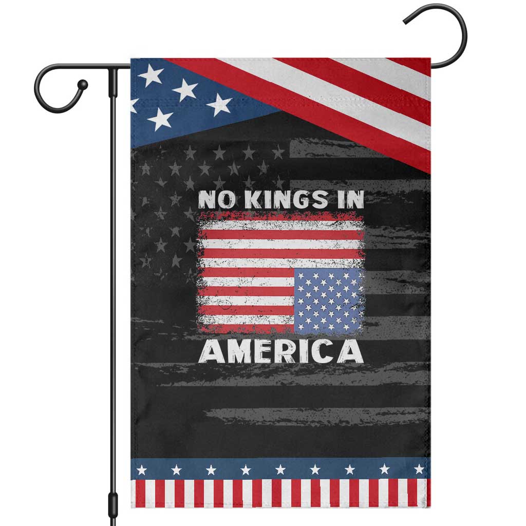 Snarky No Kings In America Garden Flag 86 47 No Faux King Way US Flag Upside Down TS10 Distressed Black Blue Print Your Wear