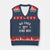 No Kings in America V-Neck Knit Sweater Vest US Flag Upside Down TS10 Navy Red Print Your Wear