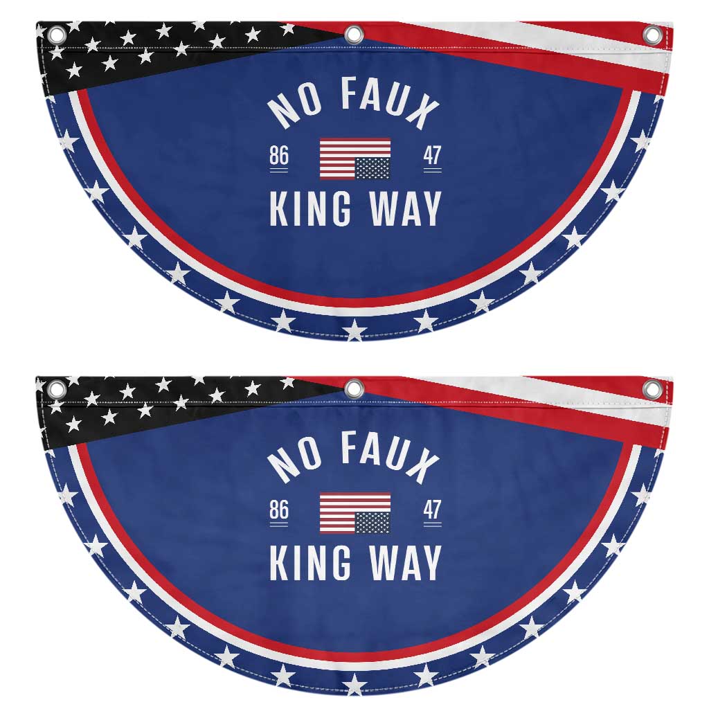 No Kings in America Patriotic Fan Flag US Flag Upside Down