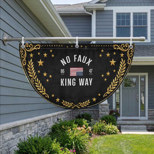 No Kings in America Patriotic Fan Flag US Flag Upside Down